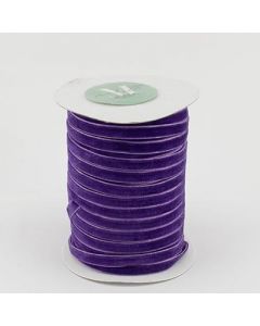 Стрічка оксамитова 0,6 см 45 м. фіолетова