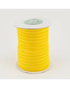 Стрічка оксамитова 0,6 см 45 м. жовта