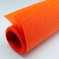 Фетр листовой 40 х 50 см, цвет оранжевый