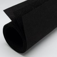 Фетр листовий 40 х 50 см, колір чорний