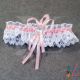 Подвязка для невесты 001, бледно - розового цвета
