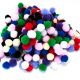  Кульки помпони 2,5 см. 500 шт. кольору мікс