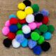 Кульки помпони 3,0 см., 250 шт,  кольору микс