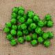 Кульки помпони з блиском 1,5 см, колір зелений