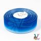 Лента репсовая градиент 2,5 см, цвет синий