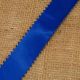 Стрічка атласна двостороння з петельками 2,5 см, колір синій