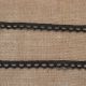Кружево винтажное узкое L101709 1,0 см, 200 ярд, цвет черный