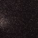 Фоамиран с глиттером 50х50 см, однотонный, цвет черный
