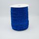 Лента Бархатная — велюр с люрексом 2,5 см, цвет синий