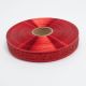 Лента атласная новогодняя метал 4,0 см, цвет красный
