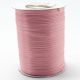 Стрічка атласна однотонна 0,3 см пастельно рожевого кольору