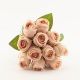 Букет троянд, декоративних С30301 28 см, персикових