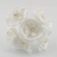 Букет троянд з атласу С30297 36 шт. 5,0 см білі