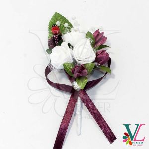 Бутоньєрка 003 R3F вишневого кольору