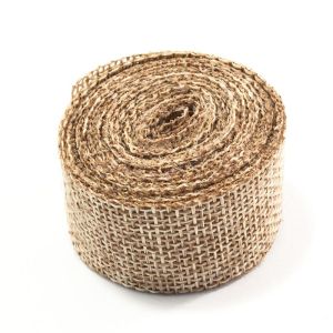 Лента из мешковины 2,0 см, цвет светло-коричневый