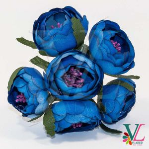 Букет пионов SM15-286 4,0 см, цвет синий