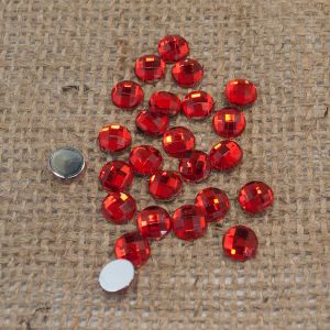 Серединка кругла кольорова 16 мм. Червоний