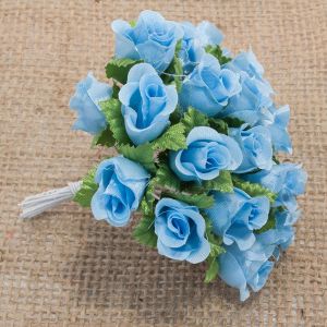 Букет троянд 20, 2,0 см, колір світло-блакитний