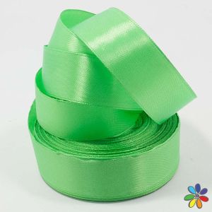 Лента атласная однотонная 0,3 см цвета лайм