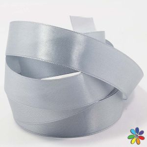 Стрічка атласна однотонна 2,0 см сірого кольору