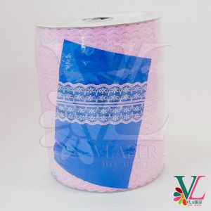 Мереживо “квіточка” 9,0 м. колір світло-рожевий