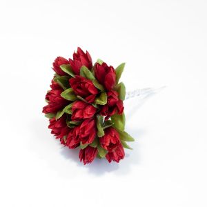 Букет тюльпанів 1,0 см, колір темно-червоний