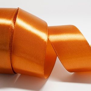 Стрічка атласна 4 см червоно-коричнева