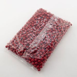 Бусины простые, 8 мм, цвет красный