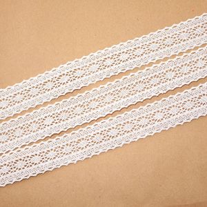 Кружево льняное, белое D30184 3,0 см, 13,7м.