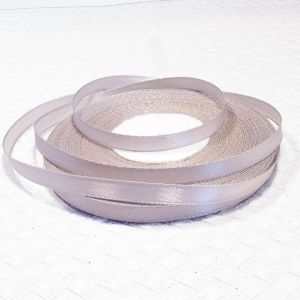 Лента атласная однотонная 0,6 см, 10 рулонов, цвет серебристый