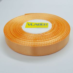 Лента атласная однотонная 1,2 см цвета охра
