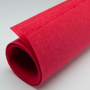 Фетр листовий 40 х 50 см, колір червоний