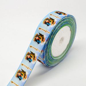 Стрічка репсова 2,5 см Мавка зима 20 м.
