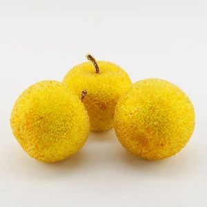 Яблука декоративні, в цукрі 5,5 см, 10 шт жовті