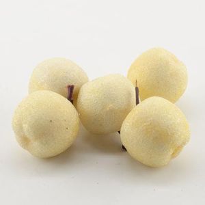 Яблука декоративні, в цукрі 3,5 см, 20 шт кремові