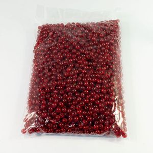 Намистини "бите скло", 10 мм 500 г. темно-червоний