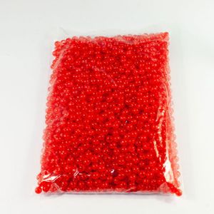 Намистини "бите скло", 8 мм 500 г. червоні