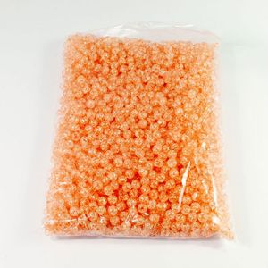 Намистини "бите скло", 10 мм 500 г. персикові
