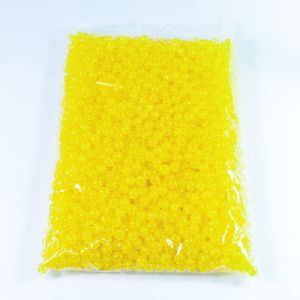 Намистини "бите скло", 10 мм 500 г. жовті