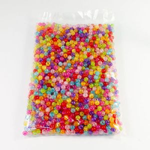 Намистини "бите скло", 10 мм 500 г. мікс