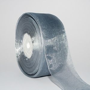 Стрічка з органзи 4,0 см, сіра