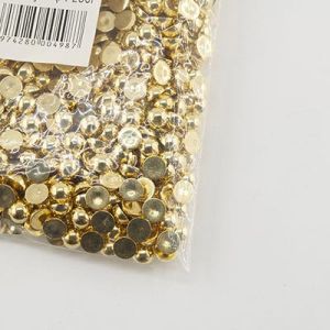 Напівнамистини гальваніка 6 мм золоті 250 грам 
