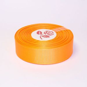 Стрічка репсова 2,5 см, морквяний 22,5 м.