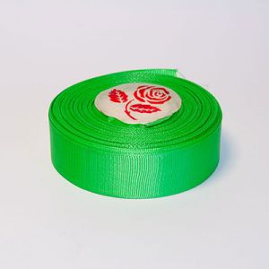 Стрічка репсова 2,5 см, лайм №52 22,5 м.