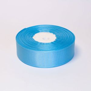 Стрічка репсова 2,5 см, небесний блакитний №62 22,5 м.