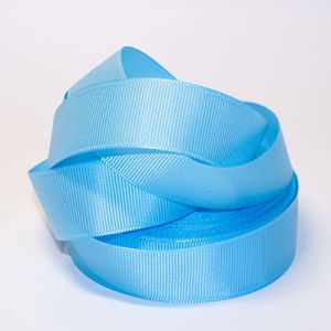 Стрічка репсова 2,5 см, небесний блакитний №62 22,5 м.