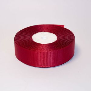 Стрічка репсова 2,5 см, бордовий №86 22,5 м.