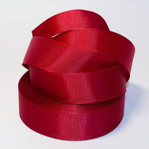 Стрічка репсова 2,5 см, бордовий №86 22,5 м.