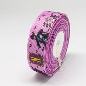 Стрічка репсова 2,5 см "Венздей v01" 20 м.