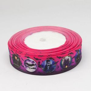 Стрічка репсова 2,5 см "Wednesday" v003 20 м